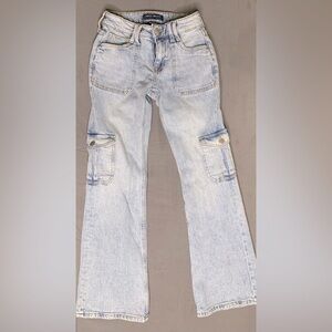 Aeropostale Blue Flare Wide Leg Jeans